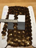 Textilband Bordüre mit Pailletten