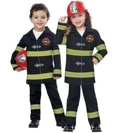 Feuerwehrmann Kostüm für Kinder – Gr. 4–6 Jr