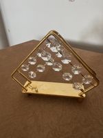 Vintage Serviettenhalter Gold & Kristall – Maria Perrino