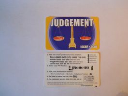 Telefonkarte Judgement 10CHF+7CHF