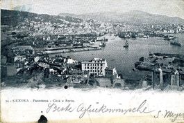 Genova - Panorama Città e Porto + 1901