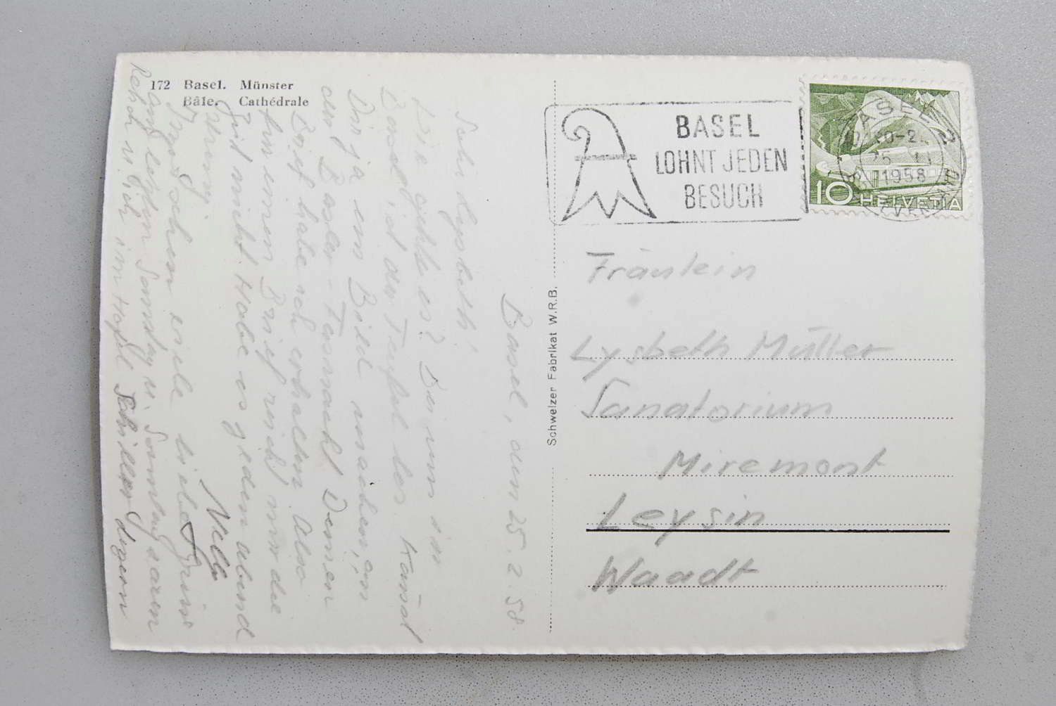 Cartes postales: AK Basel, Münster 1958 – D'occasion à Rüfenacht BE par Toro06 1