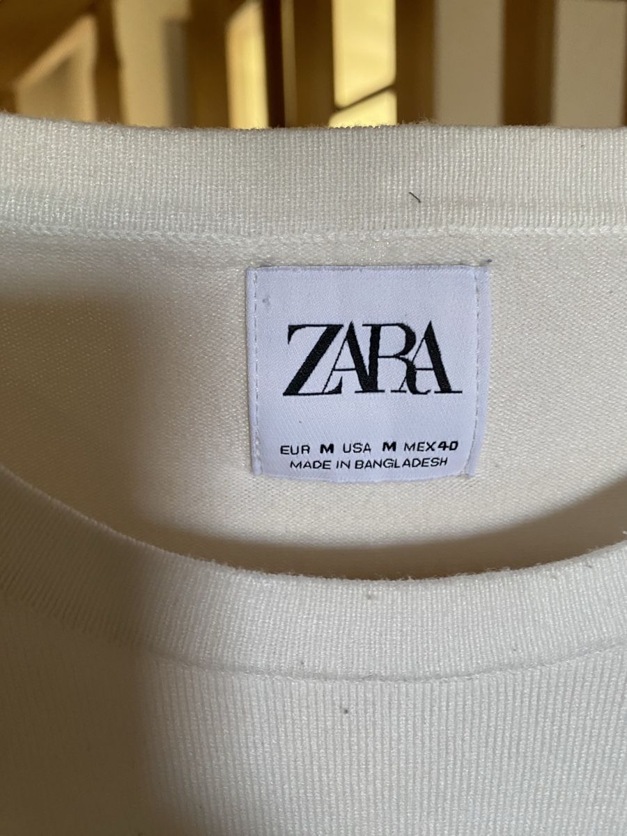 Zara Maglioni & Felpe: Pull col rond ZARA blanc taille M – Usato da Aigle venduto da Celina28 2