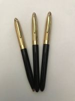 Top! Vintage Sheaffer Crest - Schwarz Gold Set - 18kt Feder