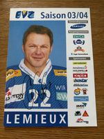 Claude Lemieux EVZ NHL Autogrammkarte 