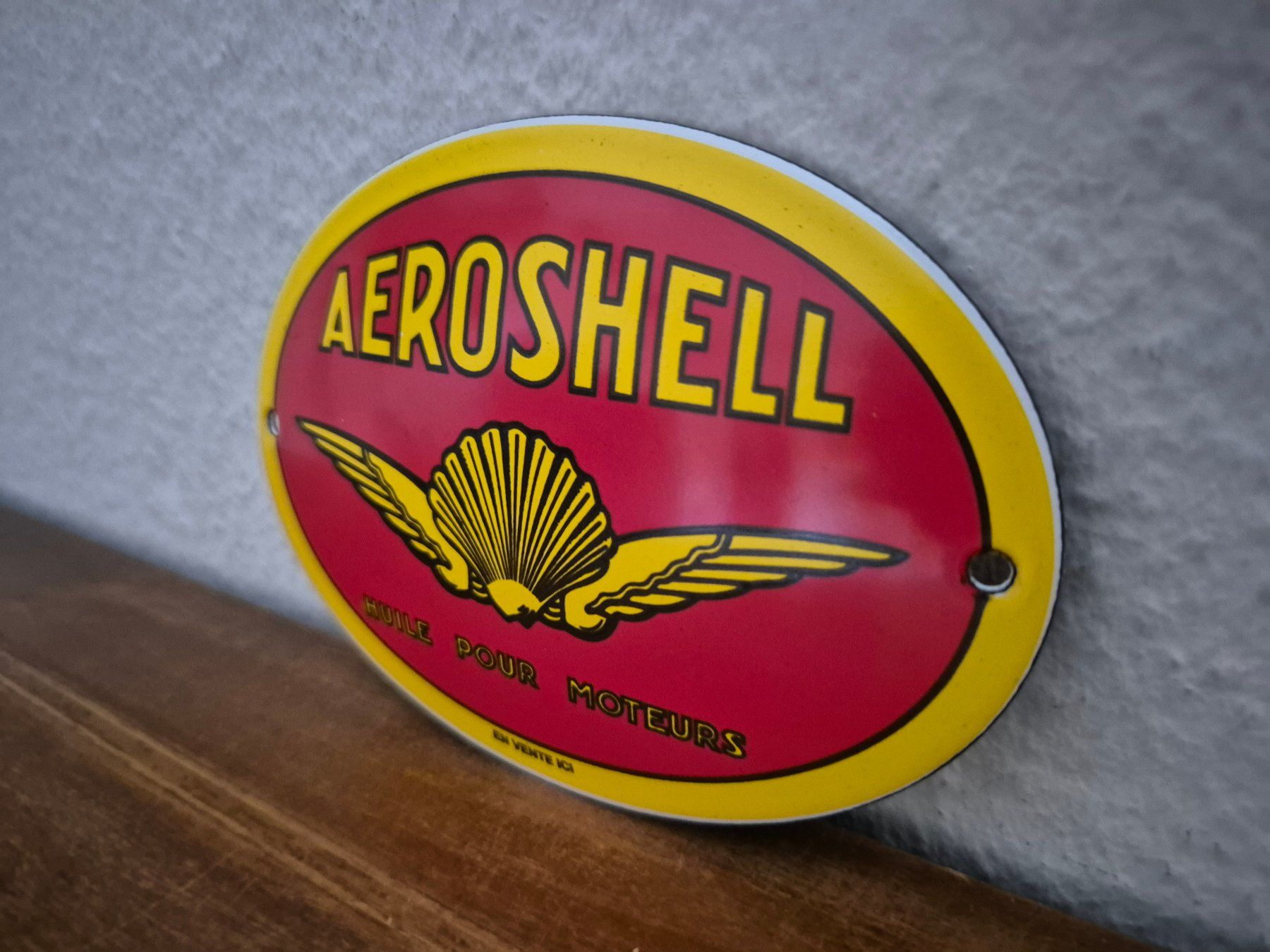 Shell Insegne: Emailschild Aeroshell Shell Tankstelle Logo Emaille Schild – Nuovo (secondo la descrizione) da Schaffhausen venduto da pfanis09 3