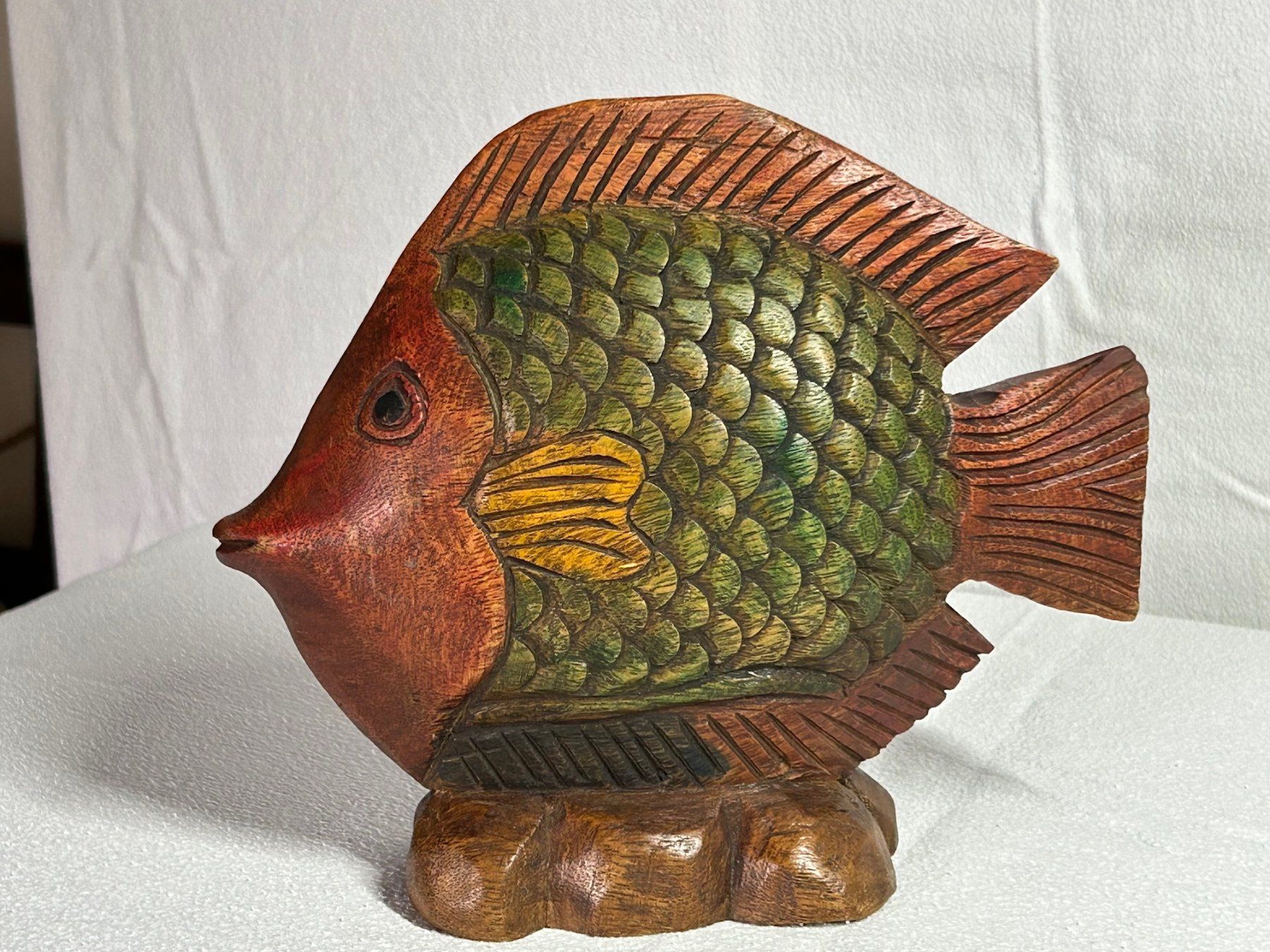 Sculture & Statue: Fisch in Holz handgeschnitzt – Nuovo (secondo la descrizione) da Rocourt venduto da Vijay02 4
