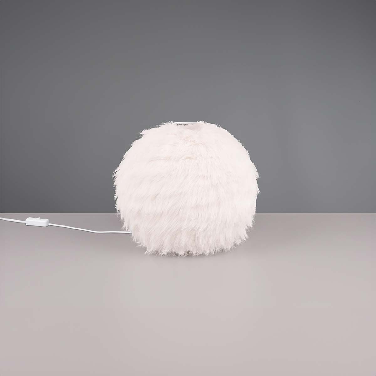 Lampen: Tischleuchte, Weiss, Plüsch, 30 cm Ø – Neu (gemäss Beschreibung) aus Kreuzlingen von Smart-Light 1