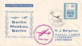 Erinnerungsflug Lufthansa Berlin - Moskau 1961