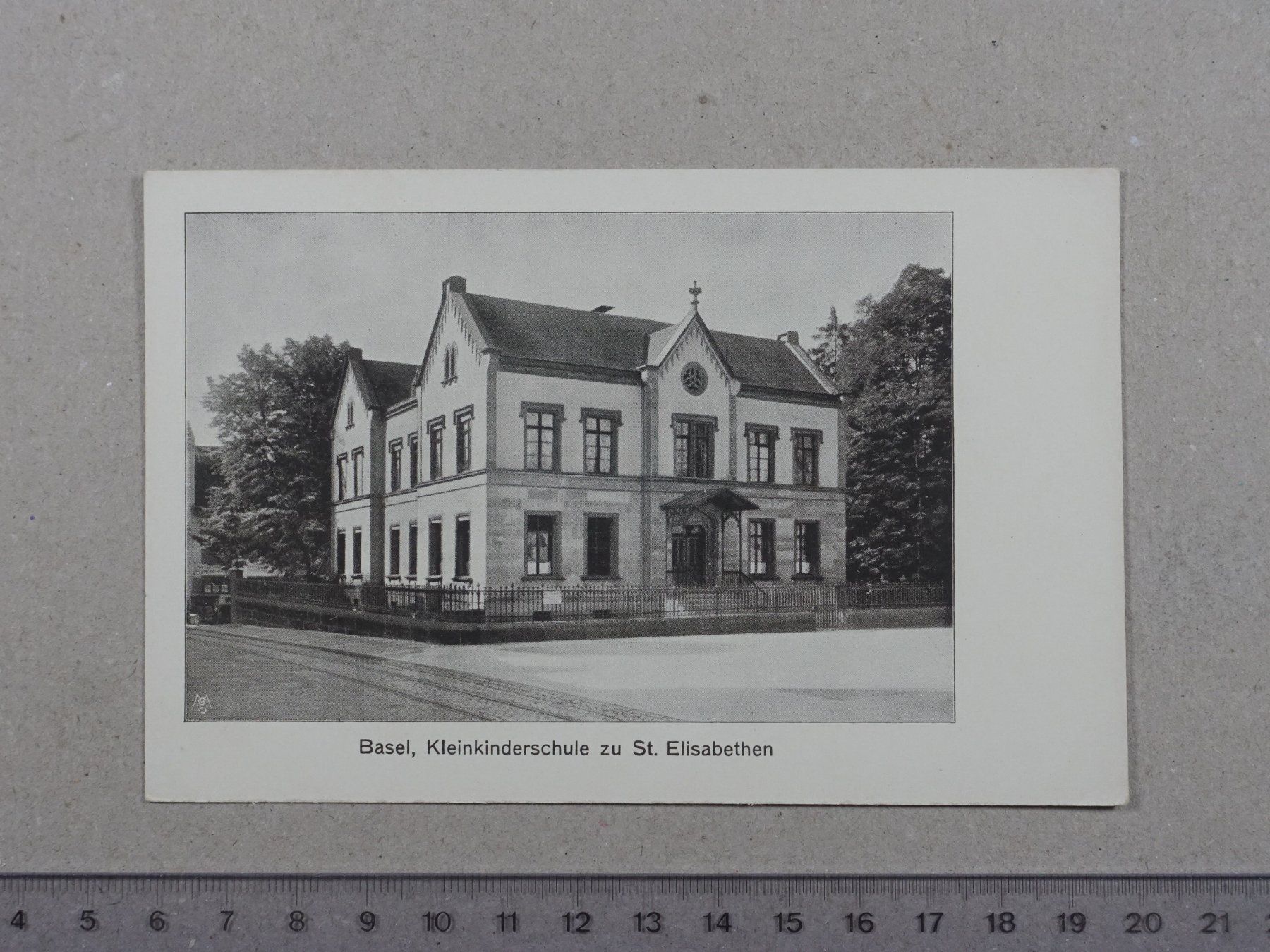 Cartoline postali: Basel, Kleinkinderschule zu St. Elisabethen – Usato da Lenzburg venduto da fh1