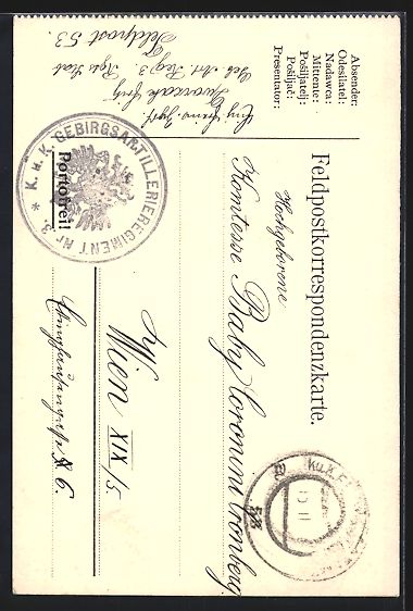 Ansichtskarten: Handgemalt, sign. Fritz Dworzak: Beritte – Gebraucht aus Berlin von bartko-reher 1