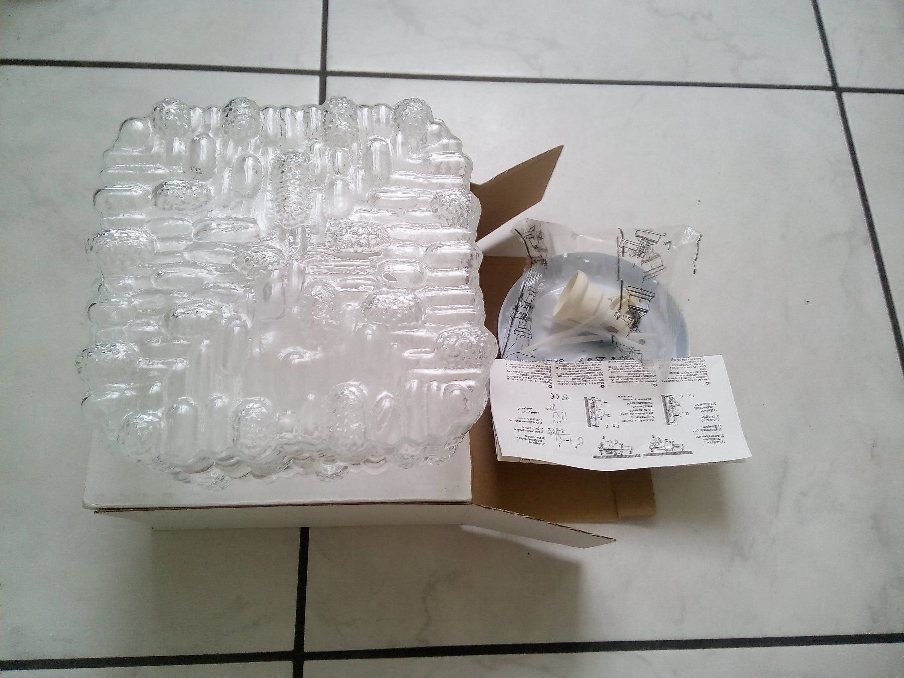 Kronleuchter & Deckenlampen: Decken-Wandlampe "Cristallo", Glas, 18cm x 18cm – Neu und originalverpackt aus Igis von bigile 1