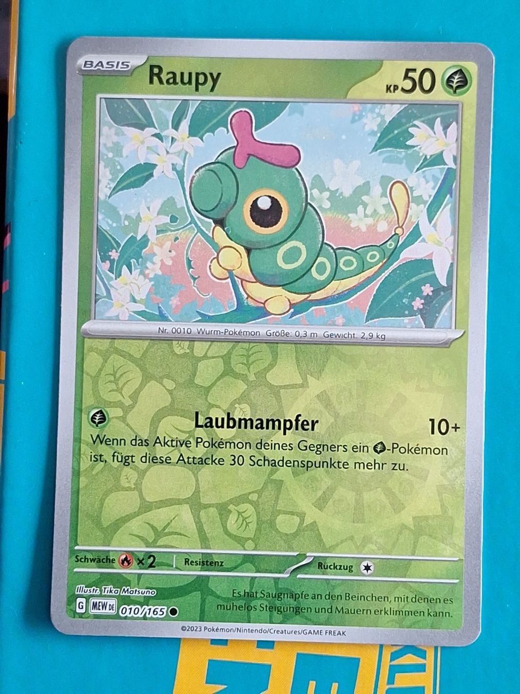 Pokémon Sammelbilder & Trading cards: Raupy - Mew 151 DEUTSCH - Reverse Holo Pokemon – Gebraucht aus Altstätten SG von GGsGameshop