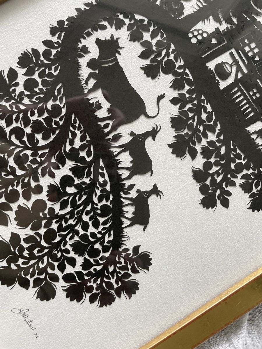 Grafiken & Lithographien: Scherenschnitt von Anita Buri – Neu (gemäss Beschreibung) aus Konolfingen von Bern-75 5