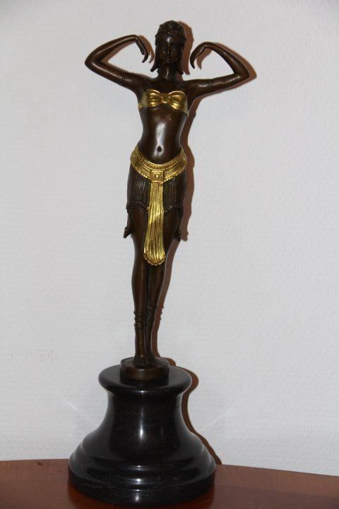 Sculture & Statue: Sculpture en bronze sur socle marbre . – Usato da Praz (Vully) venduto da pikuluka1