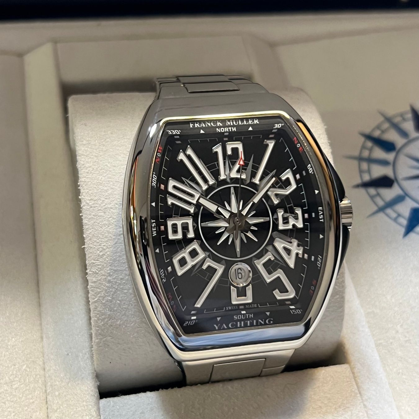 Franck Muller Montres: FLASH SALE Franck Muller Vanguard Yachting Full Set V45SCDT – D'occasion à Carouge GE par Watchaser 1