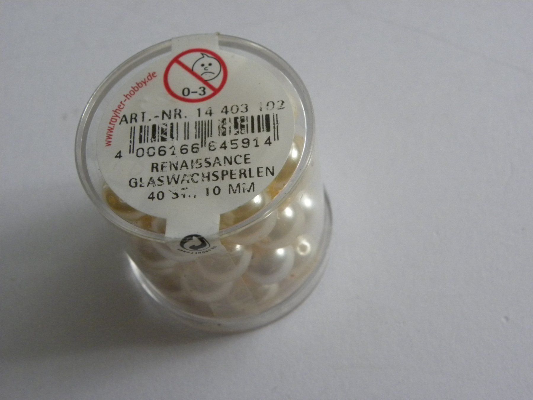 Perle (finte): Glaswachsperlen 10mm NEU OVP – Usato da Walterswil SO venduto da Jerry_maus 1