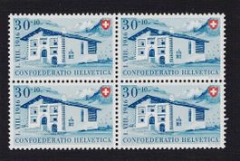 Pro Pateria 1946 B33 Viererblock ungestempelt SBK Sfr. 44.00