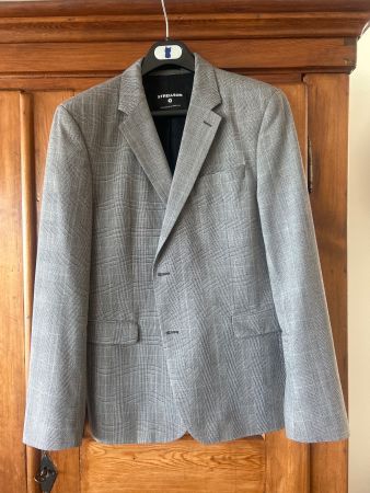 Veste Strellson carreaux gris taille 52 slim fit