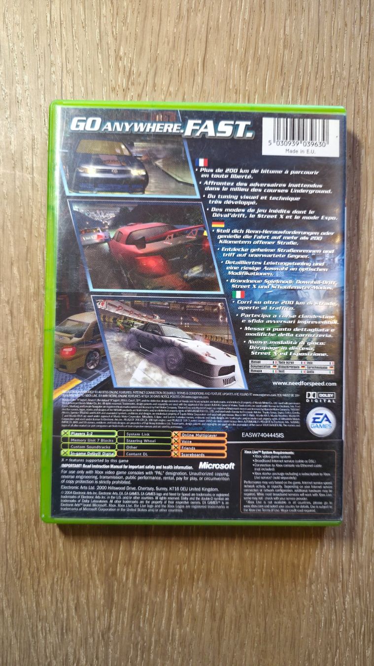 Microsoft Giochi: XBox, Game, EA, Need for Speed: Underground 2, OVP – Usato da Sirnach venduto da TheMrFreeman 1