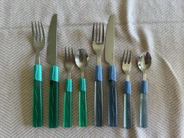 Vintage Tupperware Cutlery Set, 7 Pieces, Retro Style!