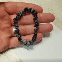 Schneeflockenobsidian Armband