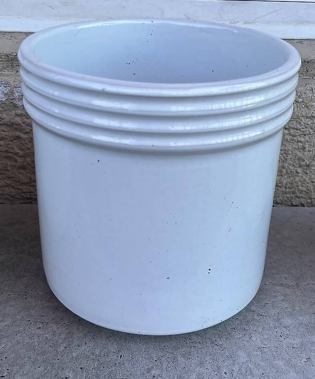Pots de fleurs: 3 schöne Tontöpfe Weiss – D'occasion à Urdorf par Resumasa 2