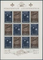 FL - 1957 - Pfadfinder - Kleinbogen - Ersttag Stempel ET