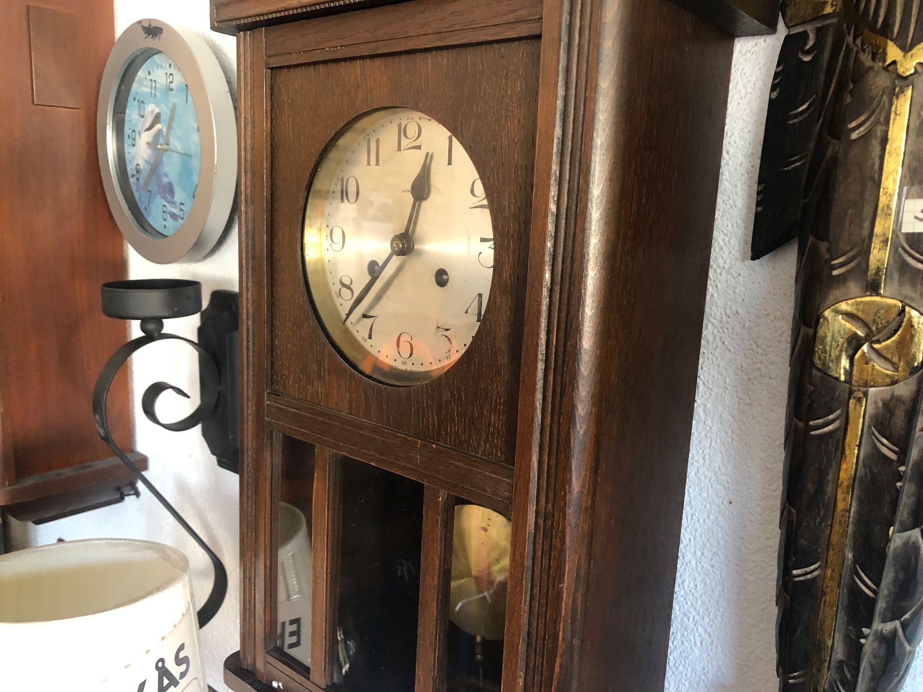 Kienzle Orologi da terra & Orologi da parete: Pendeluhr Wanduhr Kienzle – Usato da Rothrist venduto da bambus18 5