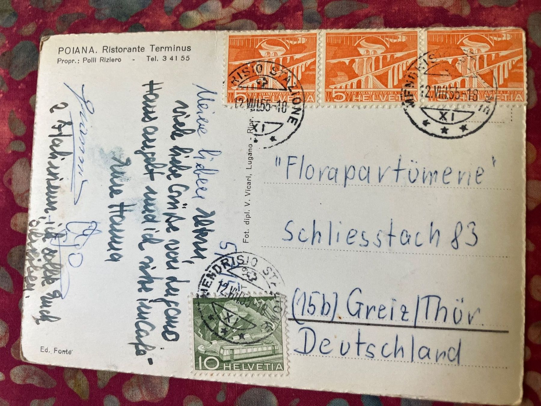 Cartoline postali: Poiana- Riva San Vitale – Usato da Rancate venduto da FiorAngela011 6