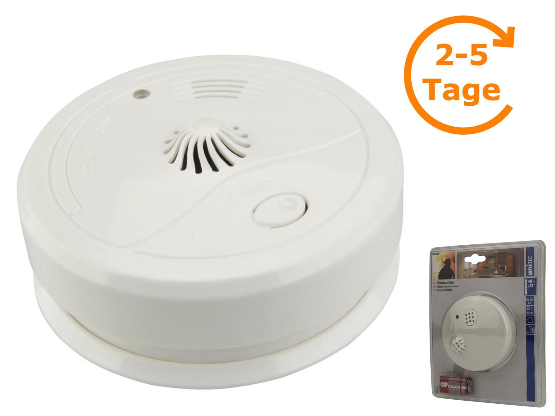 Alarmanlagen: Hitzemelder, Alarm 85 dB, weiss – Neu und originalverpackt aus St. Gallen von cointec