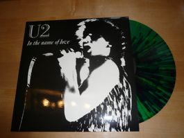 U2 - In The Name Of Love - GREEN SPLATTER VINYL