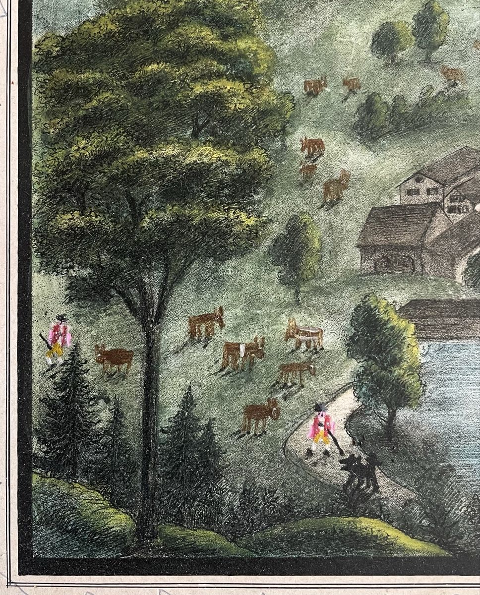 Foto & Immagini: Antik Bild Sennen Kühe Appenzell – Usato da Rorschacherberg venduto da farmer61 2