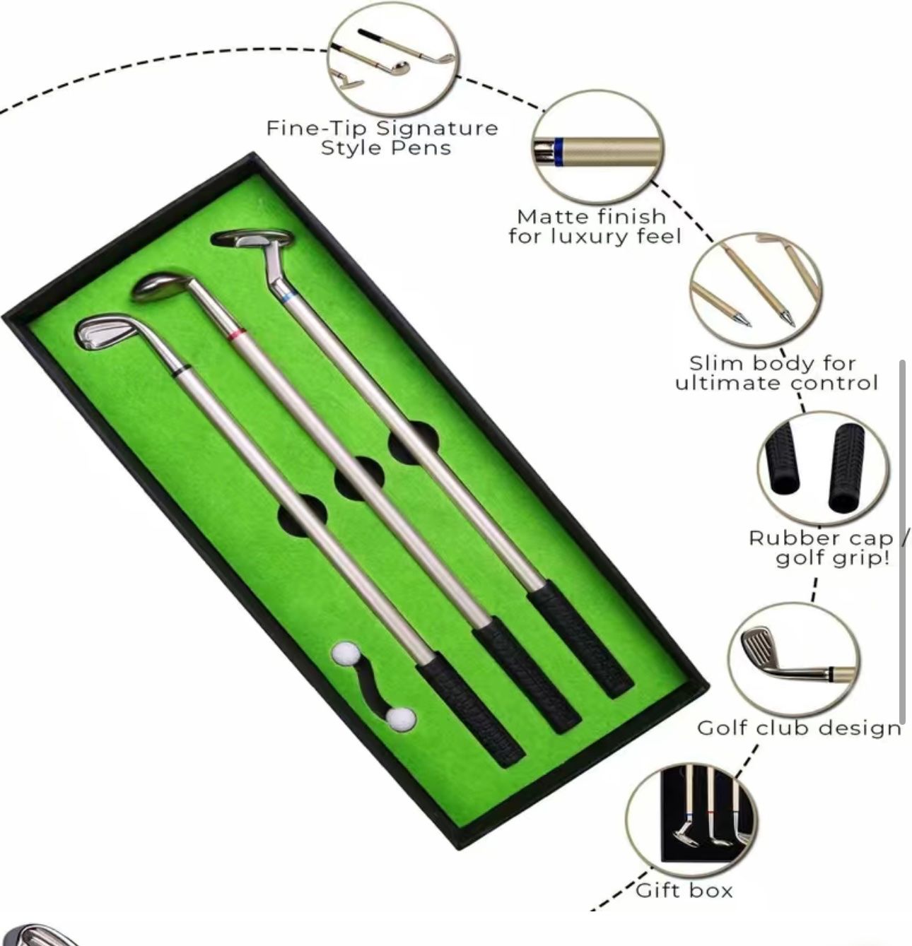 Penna & Evidenziatori: Golf-Stifte Geschenk-Set – Nuovo e nell'imballaggio originale da Thun venduto da tulu_1995 1