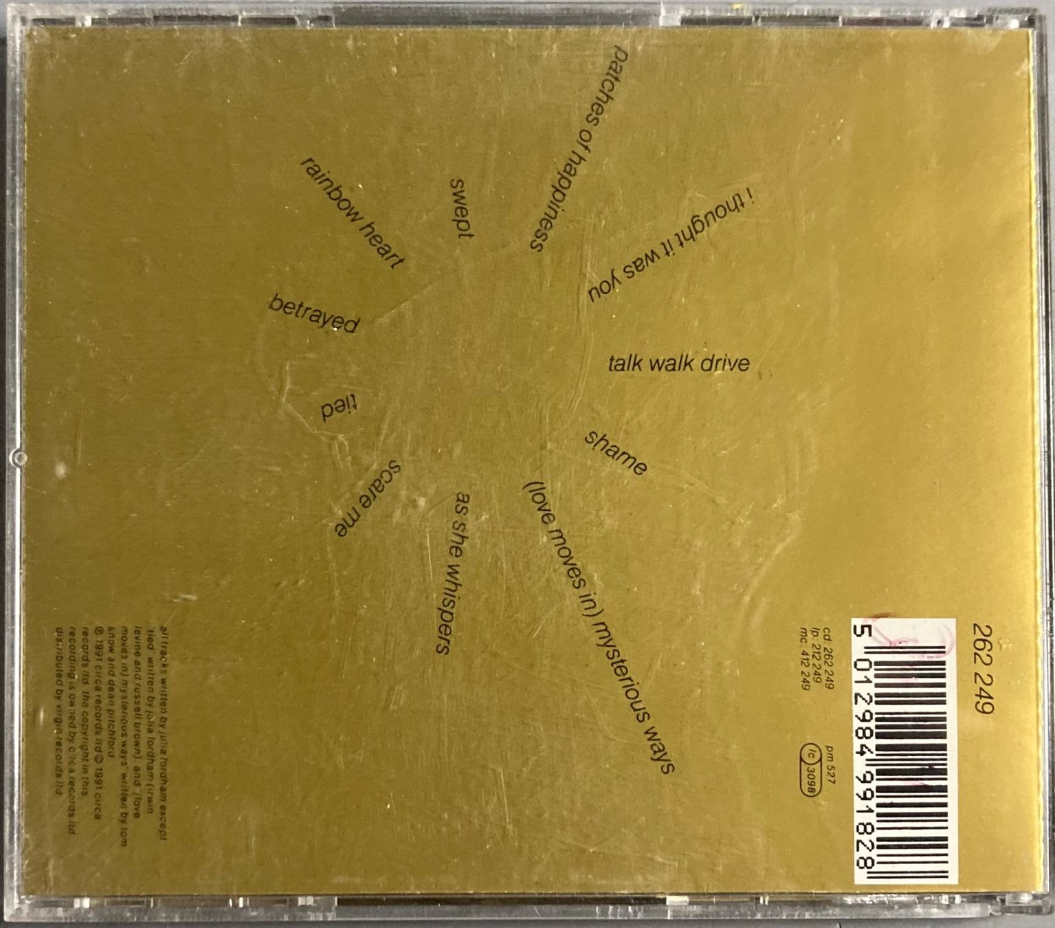 CDs: JULIA FORDHAM - SWEPT – D'occasion à Poliez-Pittet par Newtown-Records 1