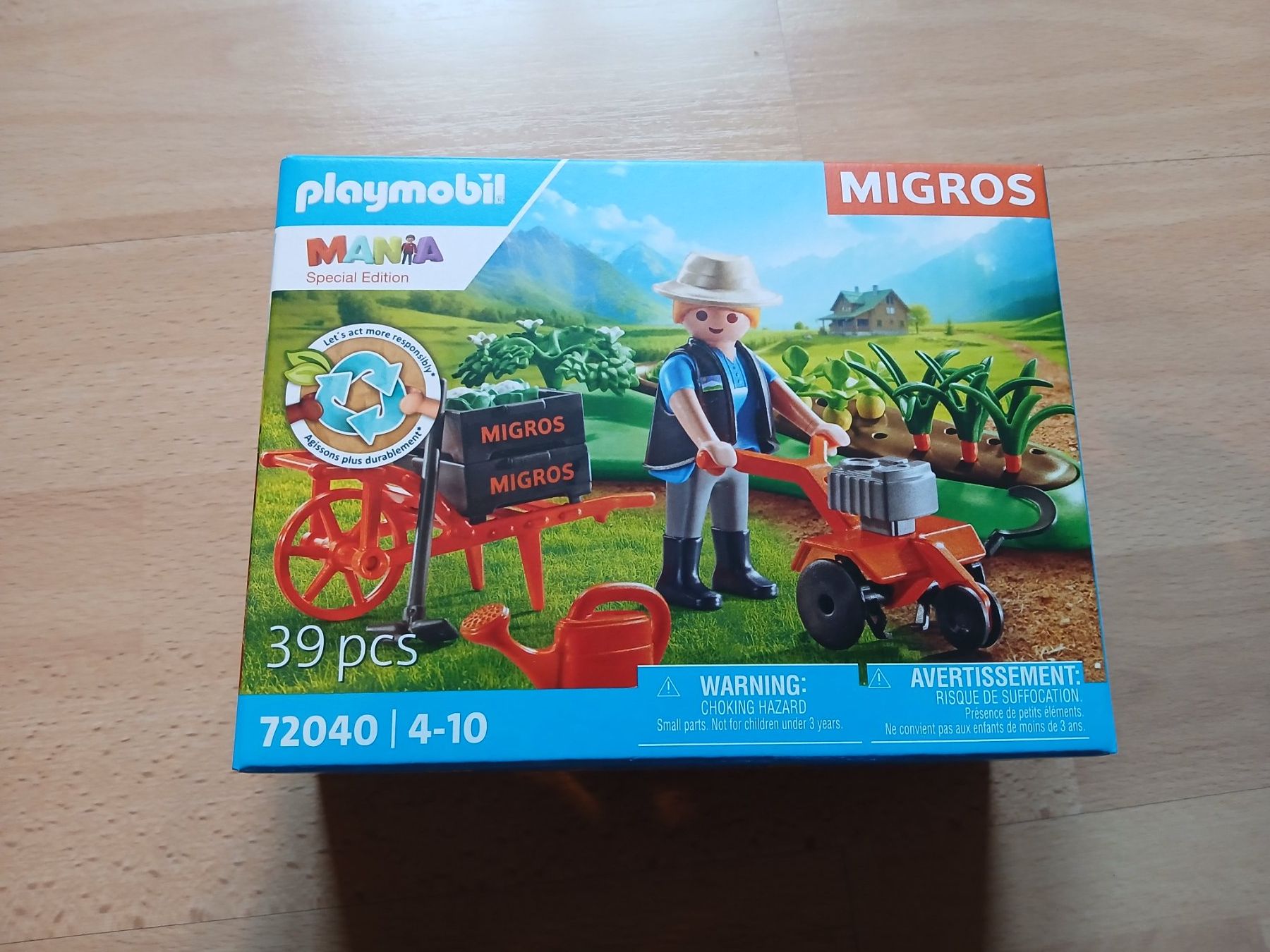 Playmobil Giocattoli: Migros Playmobil Gärtner – Nuovo e nell'imballaggio originale da Bremgarten AG venduto da Finoae