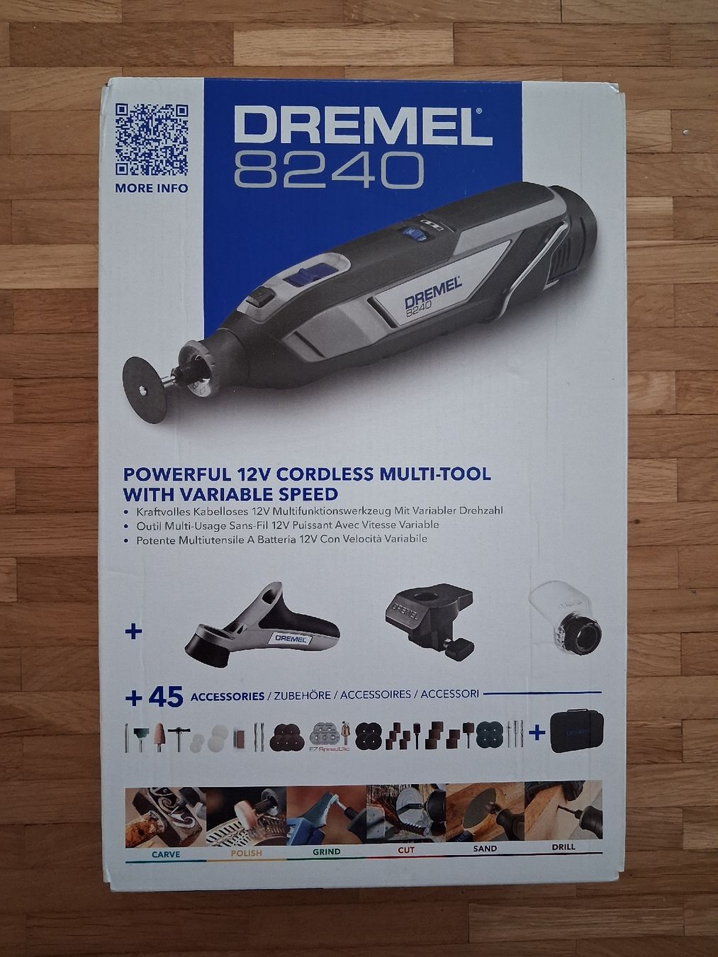 Dremel Tutti gli attrezzi: Dremel 8240 - Multiutensile Cordless 12V con accessori – Nuovo e nell'imballaggio originale da Jona venduto da api_sdn2 4