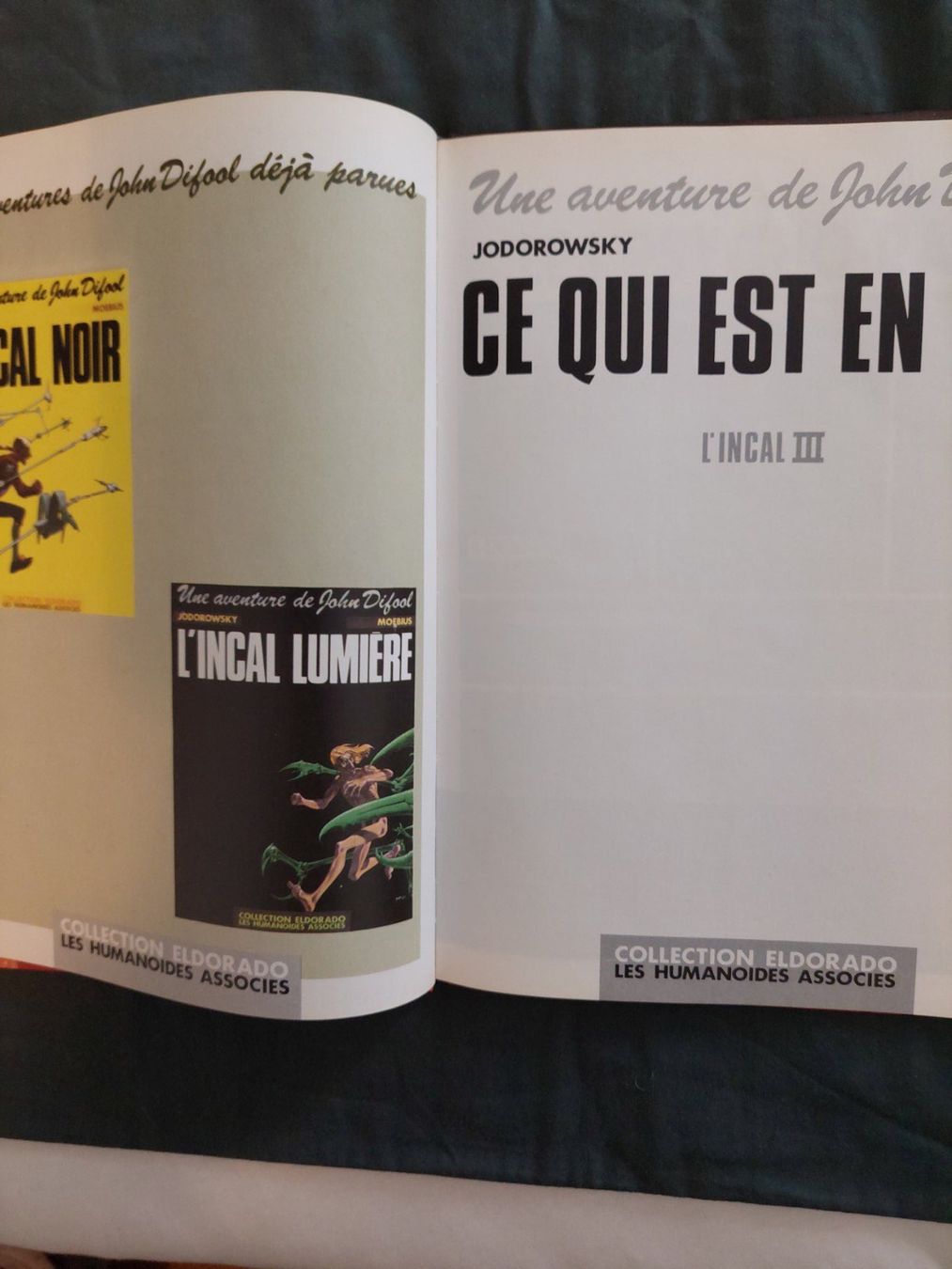 Fumetti: Moebius / Difool / Jodorowski / L'Incal 3 EO 1983 TBE – Usato da Genève venduto da Blu_BD 3