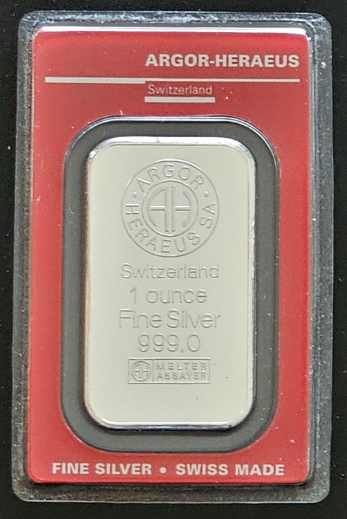 1 Unze Silber Barren Schöne Schweiz Aarburg (Gebraucht) In Reitnau Für