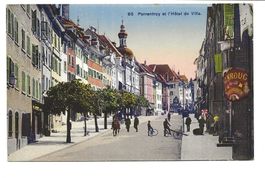 Porrentruy - Pruntrut (JU) l' Hôtel de Ville - belebt - 1923