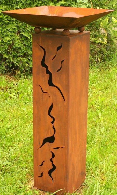 Rostsaule Mit Schale 120 Cm