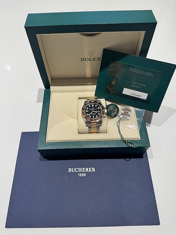 Uhren: Rolex GMT-Master II Rootbeer 2023 – Gebraucht aus Kloten von MarcoM93