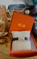 Hermes Armband T 6 H.S. Paris schwarz silber guter Zustand