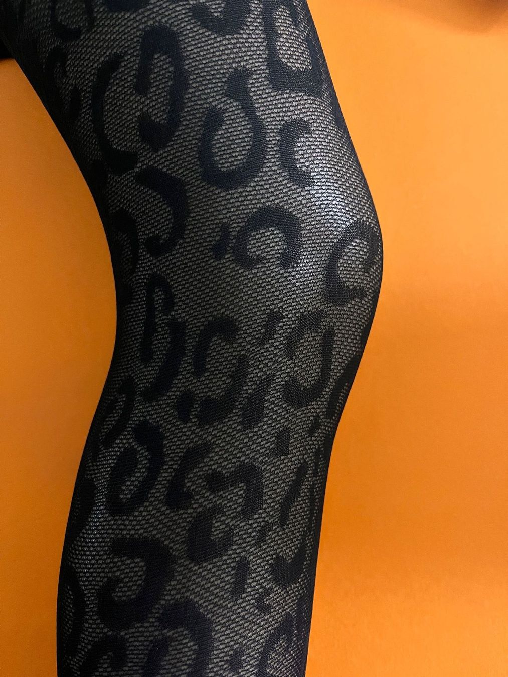 Strümpfe & Strumpfhosen: Strumpfhose Leopard, Grösse S/M, 1 Stück in Schwarz – Neu und originalverpackt aus Rudolfstetten von gst_g7xl 1