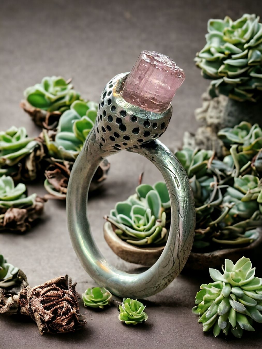 Ringe: Ring Silber mit rosa Turmalin, Gr. 54.5 – Neu und originalverpackt aus Aarau von Schmuckhoehle_MD 6