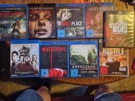 9 Horrorfilme auf Blu-Ray Top zustand