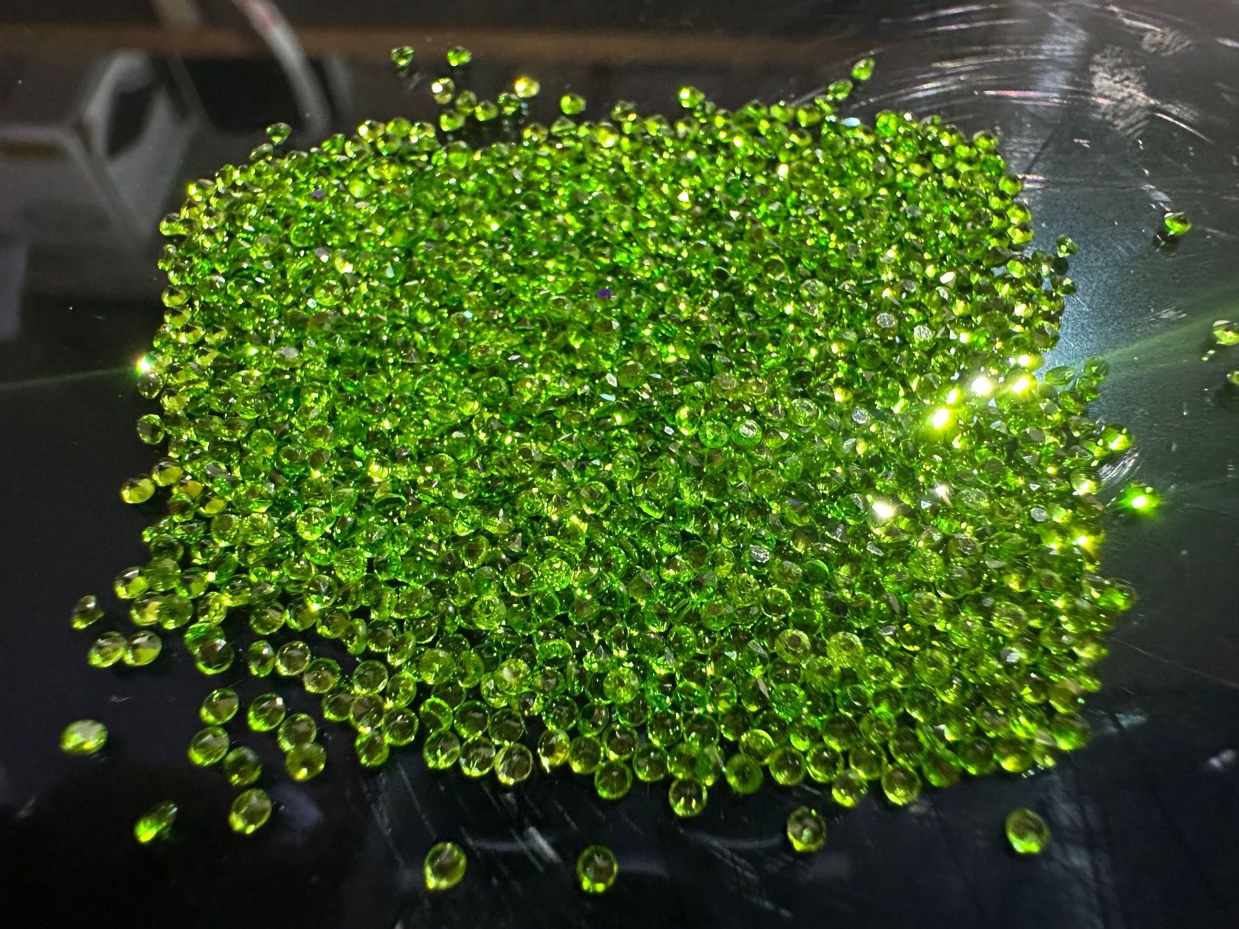 Edelsteine: 100 St fein brillantgeschliffene Turmalin -Pointer 1,5 mm – Neu (gemäss Beschreibung) aus Langenthal von Seelenfreunde 6