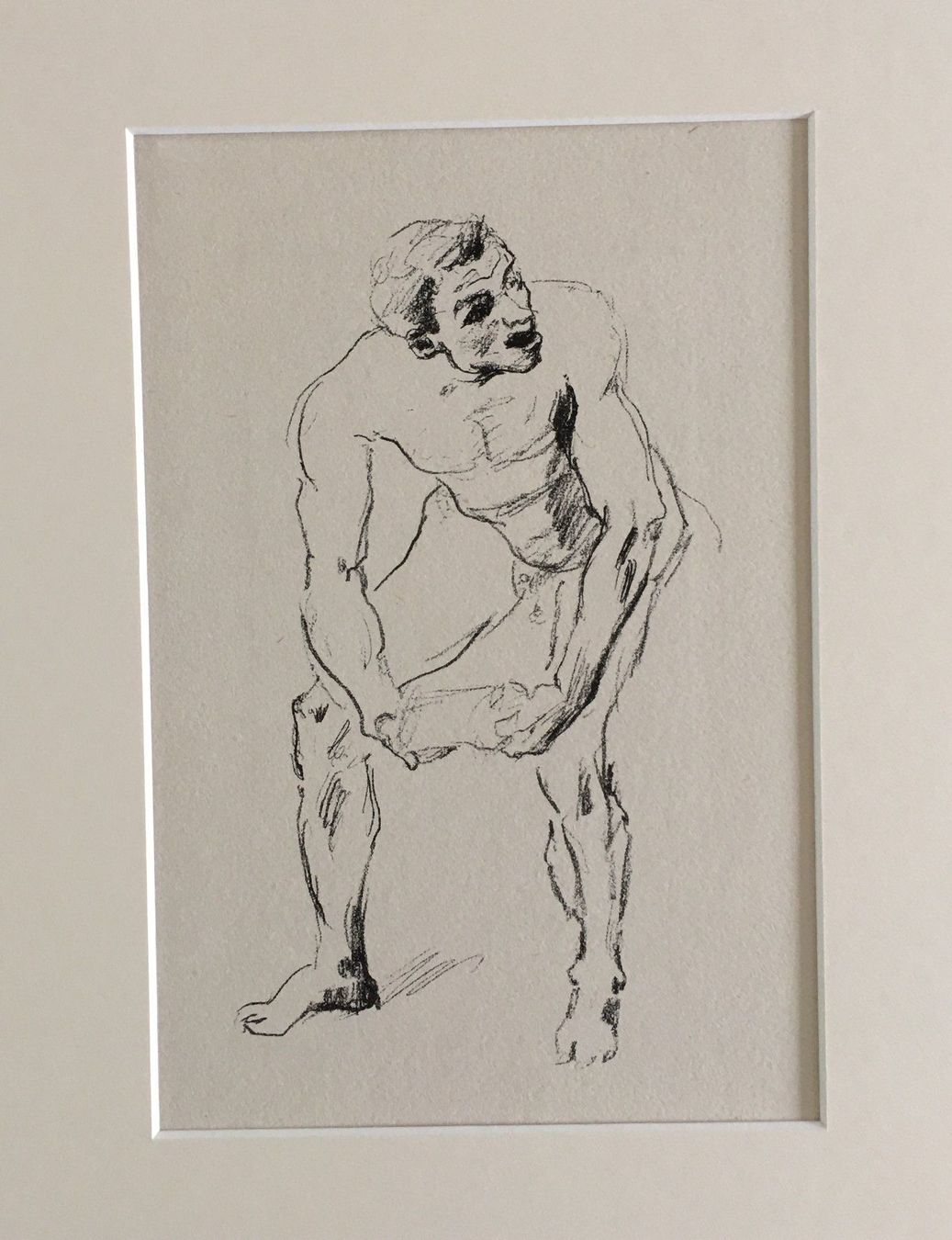 Grafica & Litografie: Lovis Corinth   "Studie zu Kain"  ZINK- oder STRICHÄTZUNG – Usato da Nennigkofen venduto da babag 2