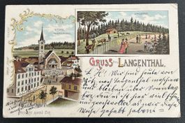 Gruss aus Langenthal Litho 
