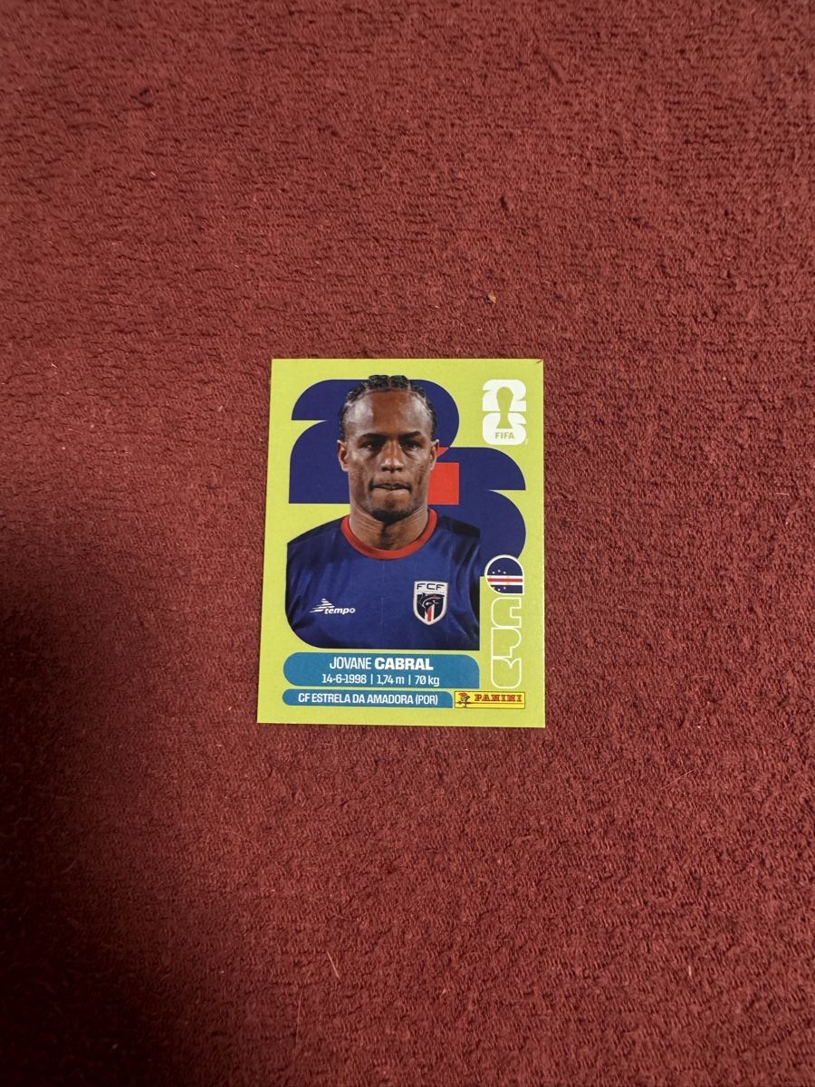Panini Cartes à collectionner: Panini Sticker Jovane Cabral Cap Verde Nr. 16 – Neuf (Voir description) à Heiden par Sarah139
